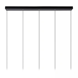 TUBULE piekaramā lampa 101 cm LED 5 x 7W 2700K melna (Lucide)