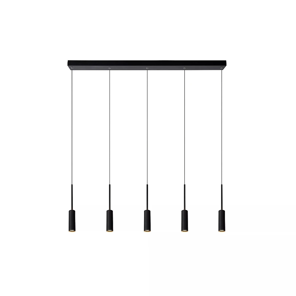 TUBULE piekaramā lampa 101 cm LED 5 x 7W 2700K melna (Lucide)