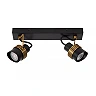 TUNDRAN ceiling spotlight 2xGU10 black (Lucide)