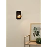 TURNON gultas / sienas lampa 1x5W melna / matēts zelts (Lucide)