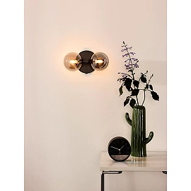 TYCHO Wall light 2xG9 black (Lucide)