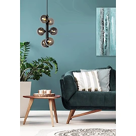TYCHO Pendant light Ø25.5 cm 6xG9 black (Lucide)