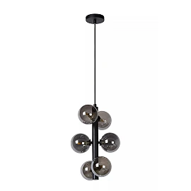 TYCHO Pendant light Ø25.5 cm 6xG9 black (Lucide)