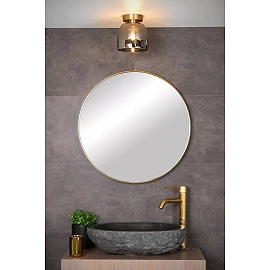 TYLER bathroom ceiling light Ø16,1 cm 1xG9 33 W matt gold / brass (Lucide)