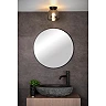 TYLER Bathroom flush ceiling light 1x33W G9 IP44 Black (Lucide)