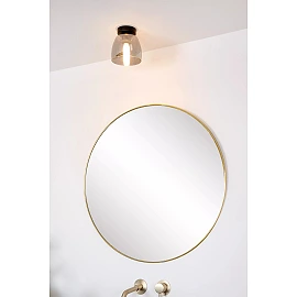 TYLER Bathroom flush ceiling light 1x33W G9 IP44 Black (Lucide)
