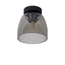 TYLER Bathroom flush ceiling light 1x33W G9 IP44 Black (Lucide)