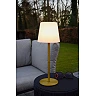 TYON rechargeable outdoor table lamp LED 1x2W matt gold (Lucide)