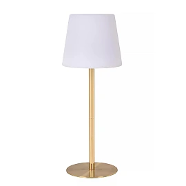 TYON rechargeable outdoor table lamp LED 1x2W matt gold (Lucide)