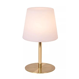 TYON rechargeable outdoor table lamp LED 1x2W matt gold (Lucide)