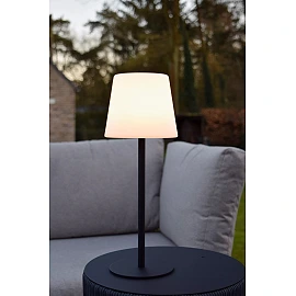 TYON rechargeable outdoor table lamp LED 1x2W black (Lucide)