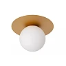 TRICIA Flush ceiling light Ø25 cm 1xE27 15W Matt Gold / Brass (Lucide)