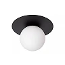 TRICIA Flush ceiling light Ø25 cm 1xE27 15W Black (Lucide)