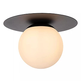 Griestu lampa TRICIA Ø25 cm 1xE27 15W melna (Lucide)