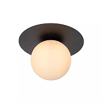 Griestu lampa TRICIA Ø25 cm 1xE27 15W melna (Lucide)