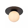 TRICIA Flush ceiling light Ø25 cm 1xE27 15W Black (Lucide)