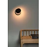 UFOR LED dim-to-warm sienas lampa Ø12 cm melna (Lucide)