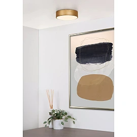 UNAR griestu lampa Ø20 cm LED 3 StepDim 12W 2700K matēta zelta/misiņa (Lucide)