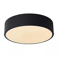 UNAR griestu lampa Ø20 cm LED 3 StepDim 12W 2700K melna (Lucide)