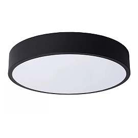 UNAR griestu lampa Ø30 cm LED 3 StepDim 18W 2700K melna (Lucide)