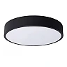 UNAR Flush ceiling light Ø30 cm LED 3 StepDim 18W 2700K black (Lucide)