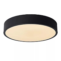 UNAR griestu lampa Ø30 cm LED 3 StepDim 18W 2700K melna (Lucide)