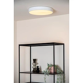 UNAR griestu lampa Ø30 cm LED 3 StepDim 18W 2700K balta (Lucide)