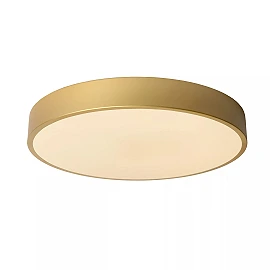 UNAR griestu lampa Ø39,5 cm LED 3 StepDim 24W 2700K matēta zelta/misiņa (Lucide)