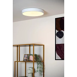 UNAR griestu lampa Ø39,5 cm LED 3 StepDim 24W 2700K balta (Lucide)