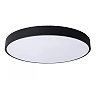 UNAR Flush ceiling light Ø49,5 cm LED 3 StepDim 36W 2700K black (Lucide)