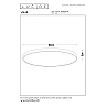 UNAR Flush ceiling light Ø80 cm LED 3 StepDim 80W 2700K black (Lucide)