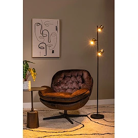 UPTON Floor lamp 3xGU10 40W Smoke Grey (Lucide)