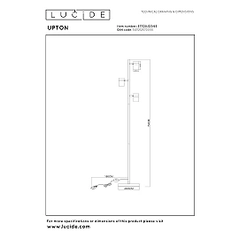 UPTON Floor lamp 3xGU10 40W Smoke Grey (Lucide)