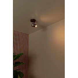 UPTON Ceiling spotlight 1xGU10 40W Smoke Grey (Lucide)