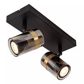 UPTON Ceiling spotlight 2xGU10 40W Smoke Grey (Lucide)