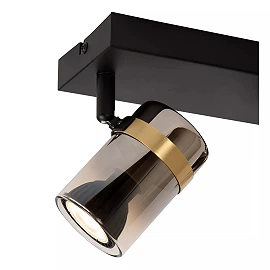 UPTON Ceiling spotlight 2xGU10 40W Smoke Grey (Lucide)