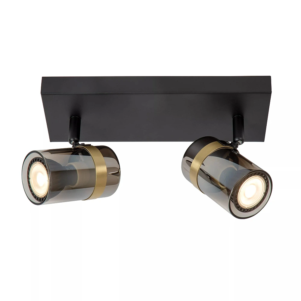 UPTON Ceiling spotlight 2xGU10 40W Smoke Grey (Lucide)