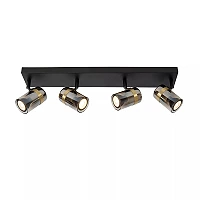UPTON Ceiling spotlight 14,5x9 cm 4xGU10 smoke grey (Lucide)