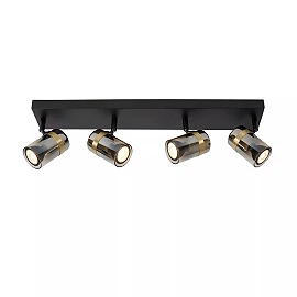 UPTON Ceiling spotlight 14,5x9 cm 4xGU10 smoke grey (Lucide)