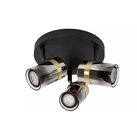 UPTON Ceiling spotlight 3xGU10 40W Smoke Grey (Lucide)