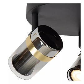 UPTON Ceiling spotlight 3xGU10 40W Smoke Grey (Lucide)