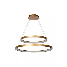 VIDAL pendant light Ø78 cm LED 92 W matt gold / brass (Lucide)