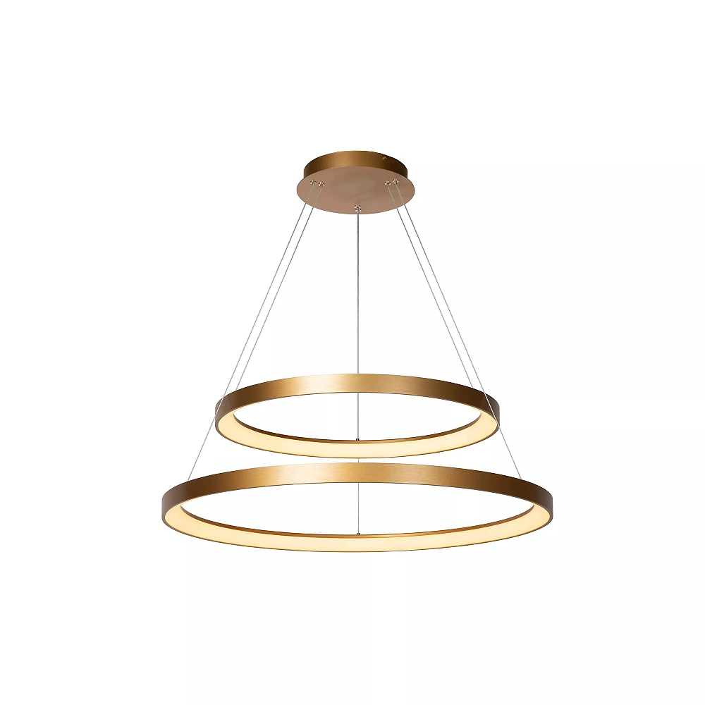 VIDAL pendant light Ø78 cm LED 92 W matt gold / brass (Lucide)