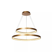 VIDAL pendant light Ø78 cm LED 92 W matt gold / brass (Lucide)