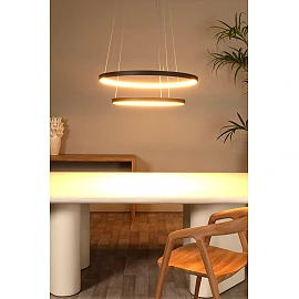 VIDAL pendant light Ø78 cm LED 92 W 2700 K black (Lucide)