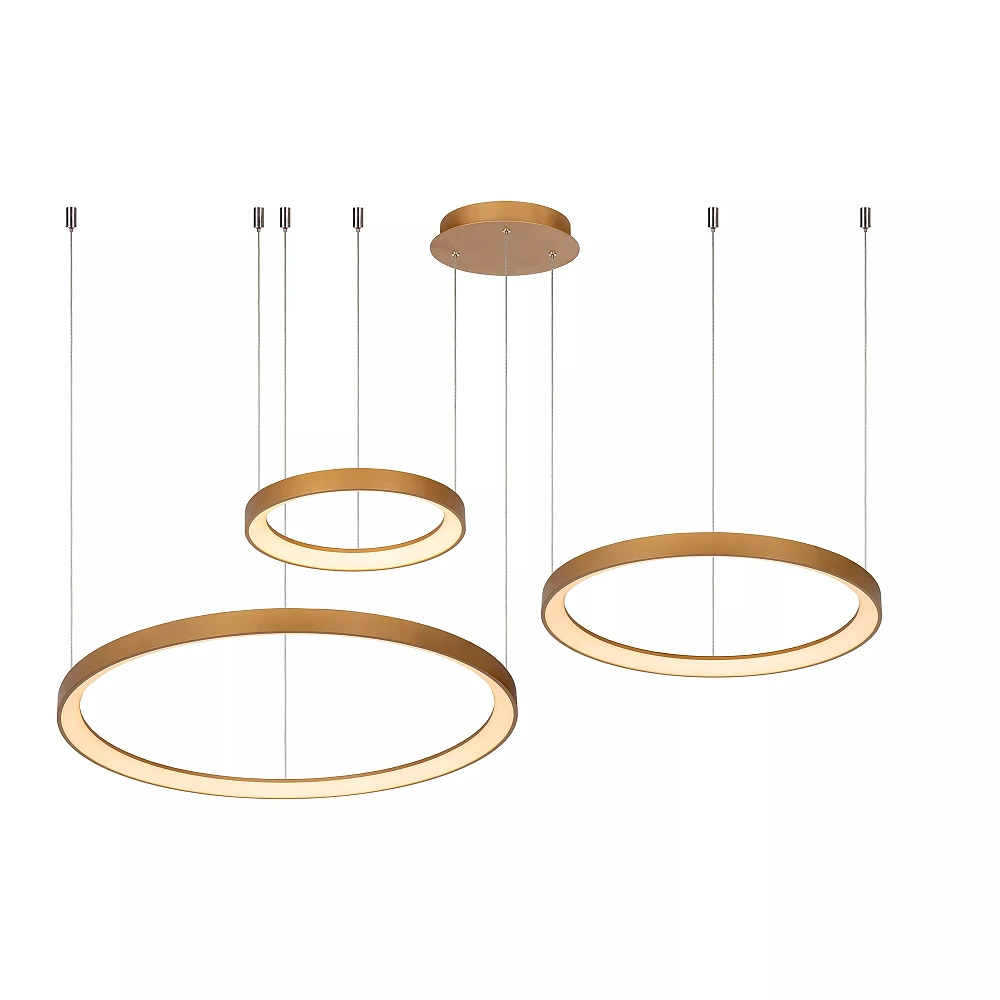 VIDAL pendant light Ø78 cm LED 120 W matt gold / brass (Lucide)