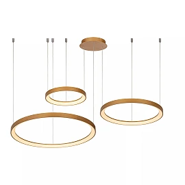 VIDAL pendant light Ø78 cm LED 120 W matt gold / brass (Lucide)