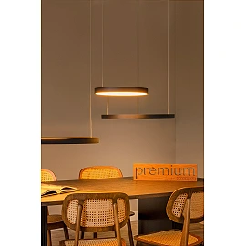 VIDAL piekaramā lampa LED dim. 1x120W melna (Lucide)