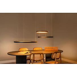 VIDAL piekaramā lampa LED dim. 1x120W melna (Lucide)
