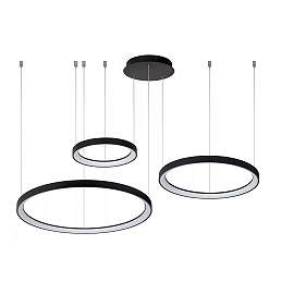 VIDAL piekaramā lampa LED dim. 1x120W melna (Lucide)